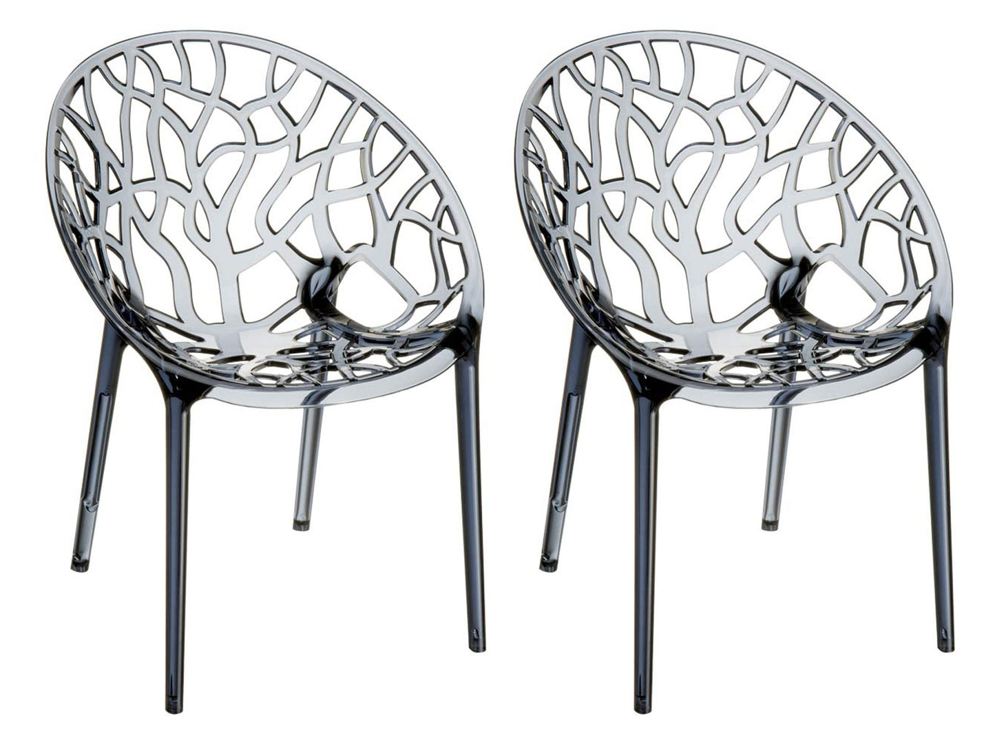2er Set XXL Gartenstuhl Crystal - homemem39