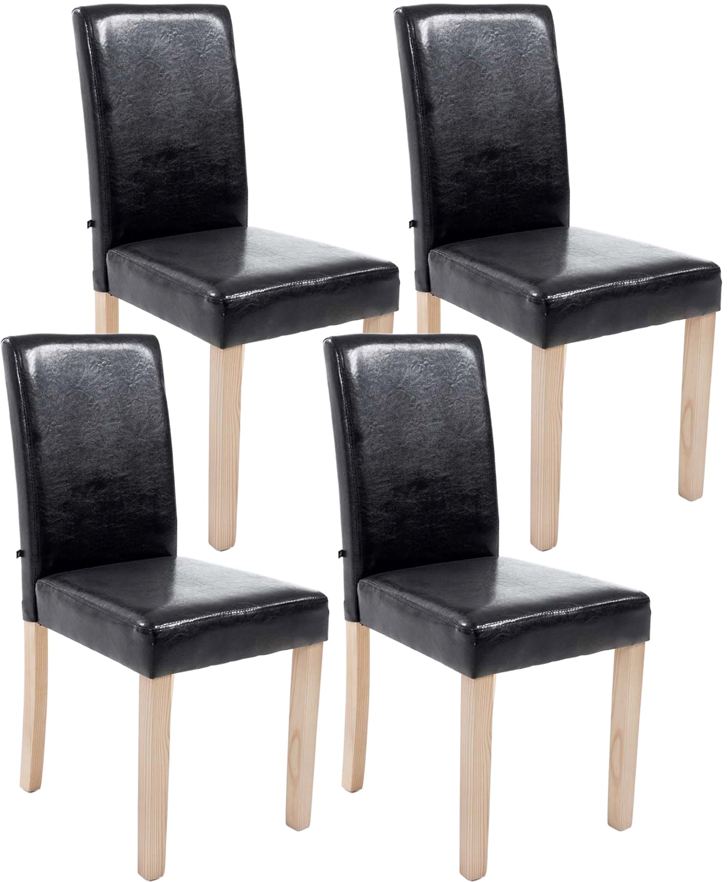 4er Set Esszimmerstuhl Ina Kunstleder - homemem39