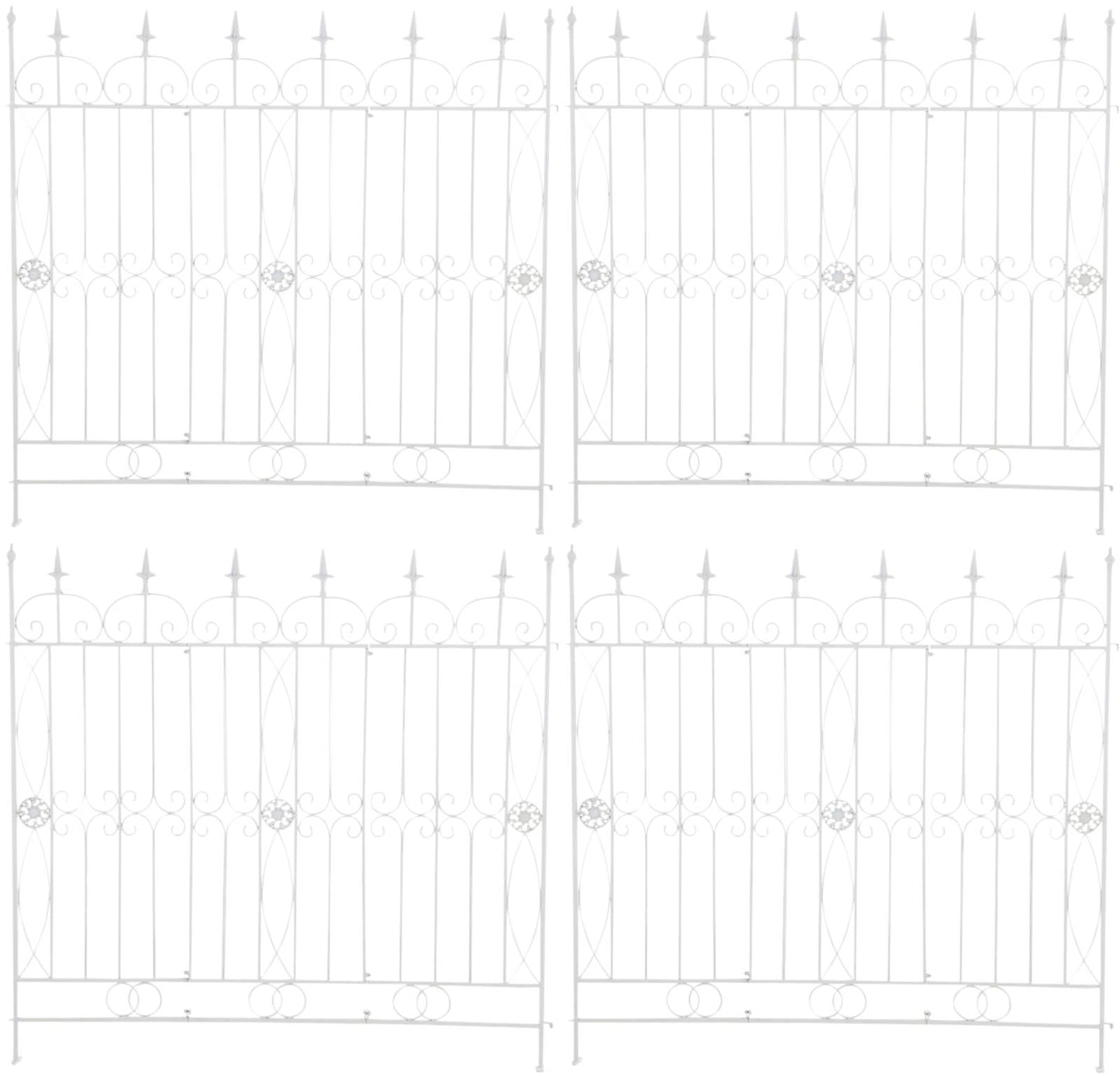 4er Set Gartenzäune Mangold - homemem39