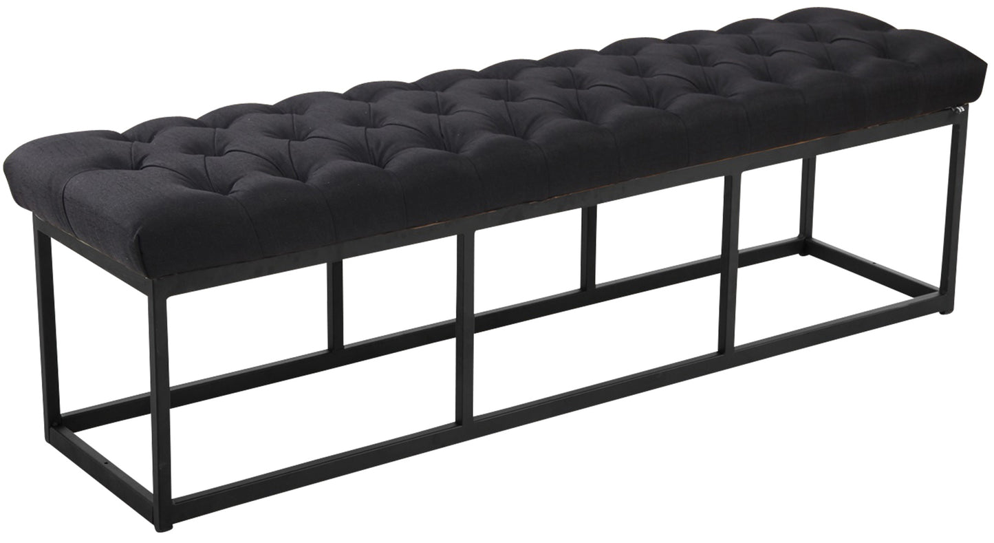 Sitzbank Amun Stoff Schwarz - homemem39