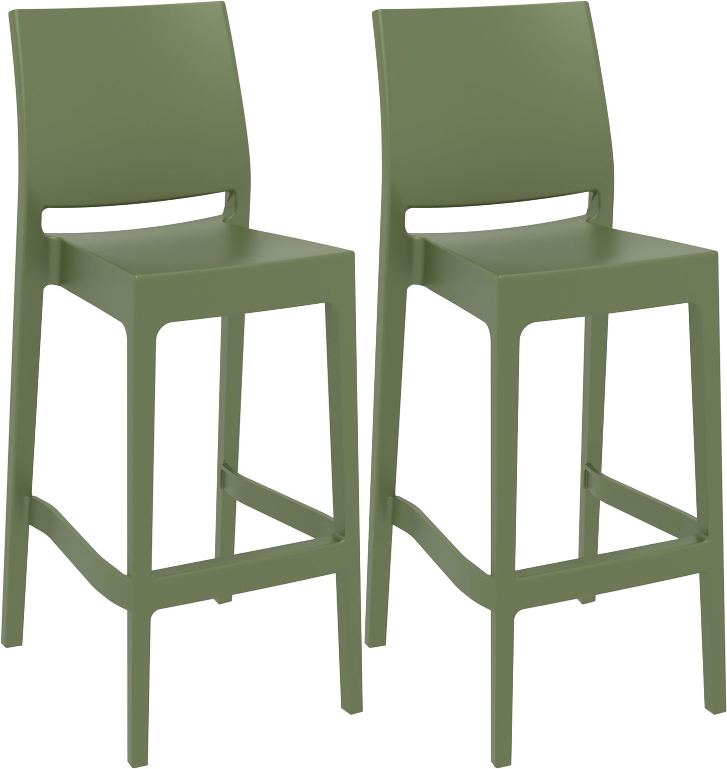 2er Set Barhocker Maya Kunststoff | homemem39