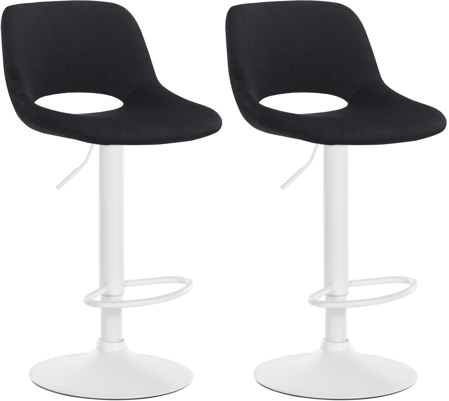 2er Set Barhocker Camden Samt - homemem39