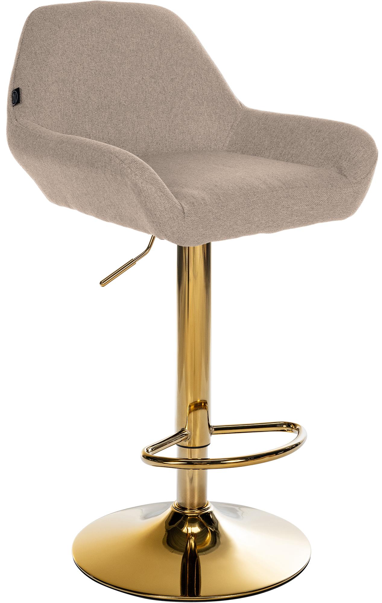 Barhocker Braga Gold Stoff - homemem39