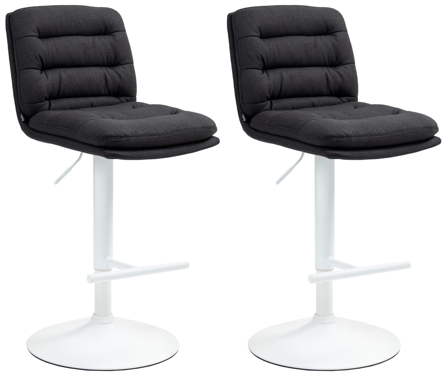 2er Set Barhocker Damar Stoff - homemem39