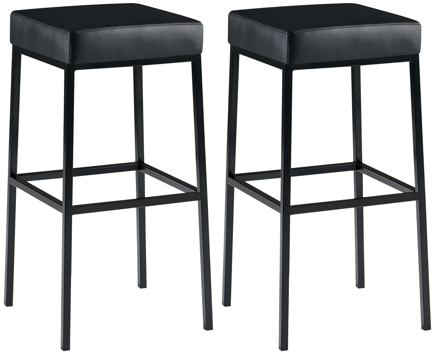 2er Set Barhocker Montreal Kunstlederbezug | homemem39