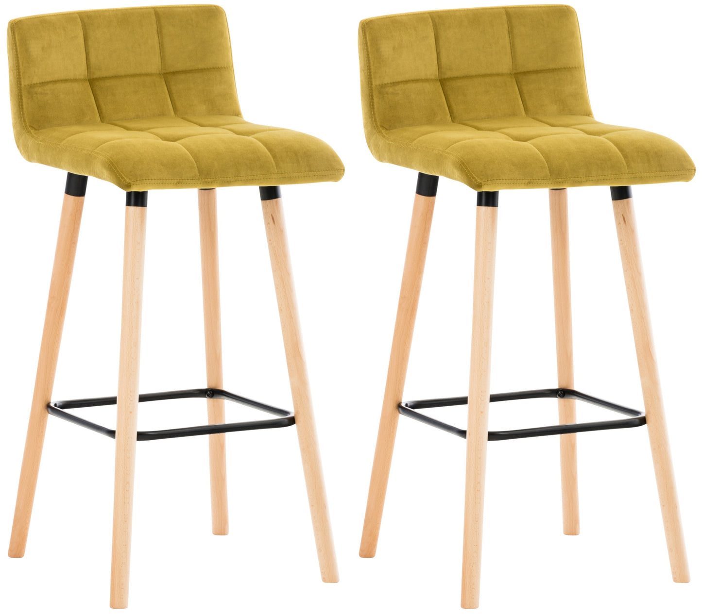 2er Set Barhocker Lincoln Samt - homemem39