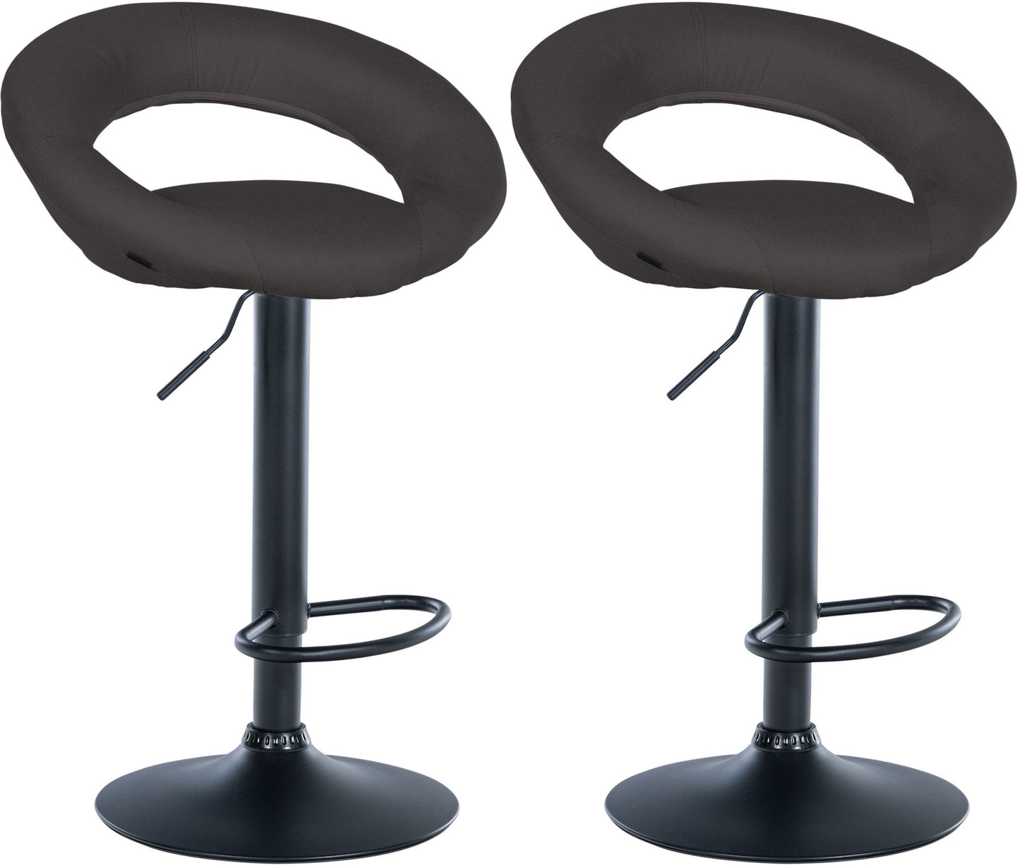 2er Set Barhocker Olinda Stoff - homemem39