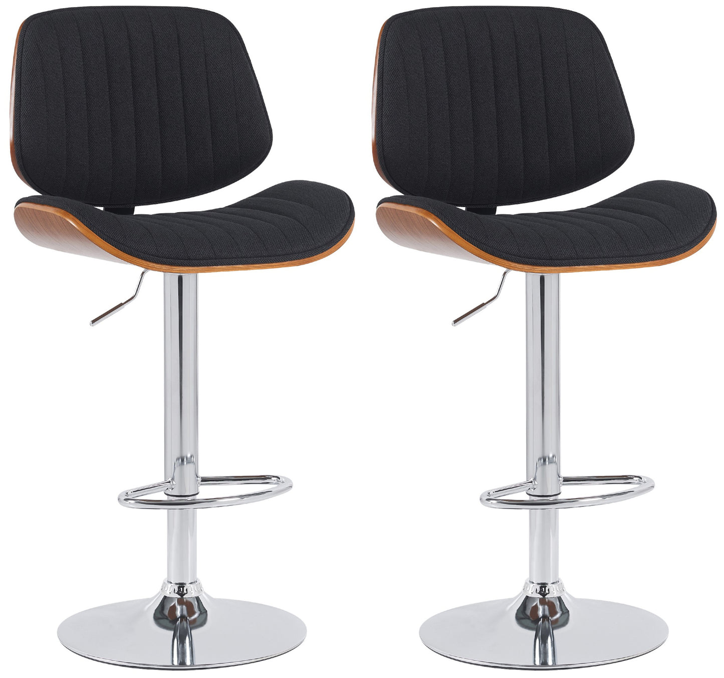 2er Set Barhocker Clawson Stoff - homemem39