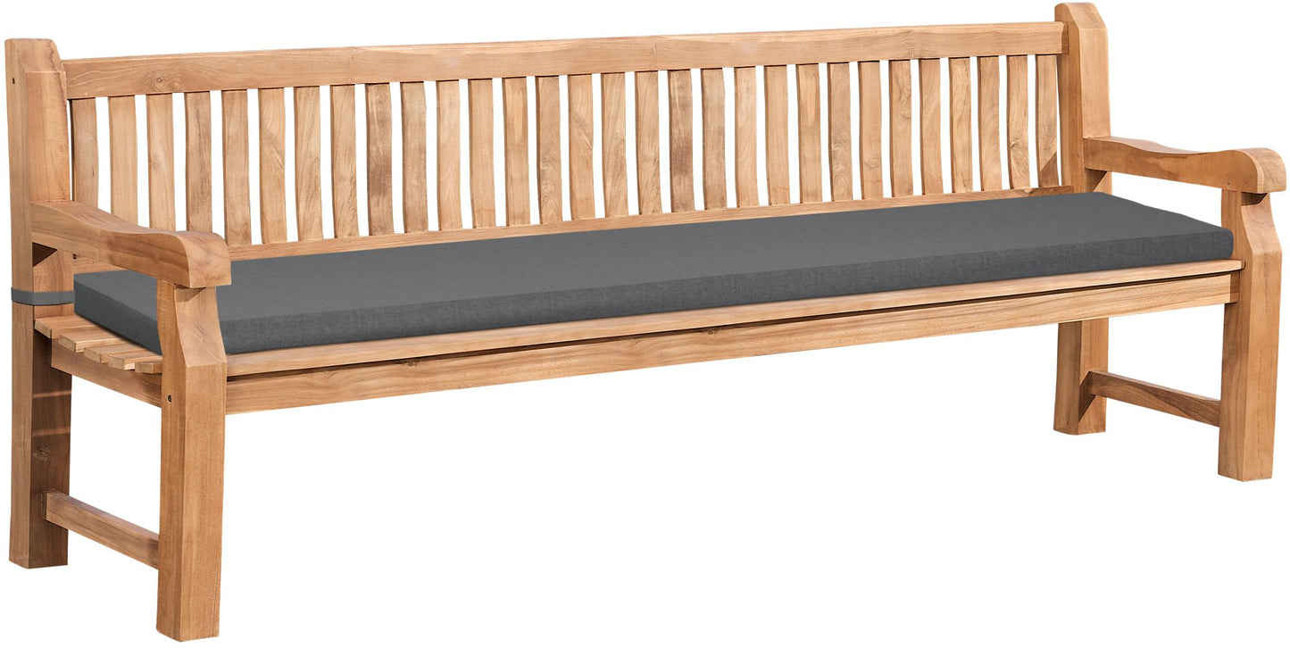 Gartenbank Teakholz Jackson mit Sitzkissen - homemem39