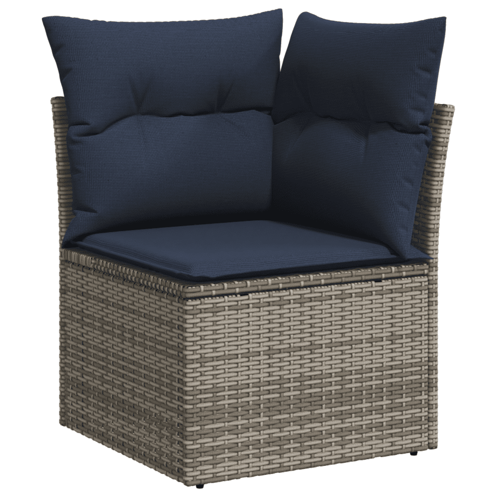 Set Divani da Giardino 11 pz con Cuscini in Polyrattan