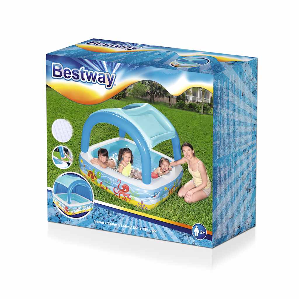 Piscina per Bambini con Tettoia 140x140x114 cm 52192