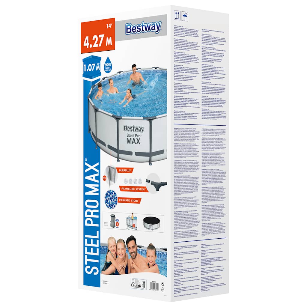Set Piscina Steel Pro MAX 427x107 cm
