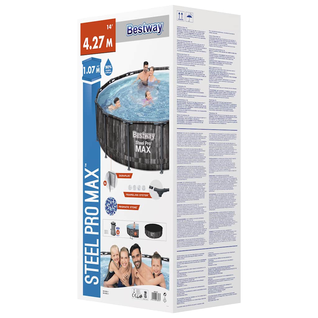Set Piscina Steel Pro MAX Rotonda 427x107 cm