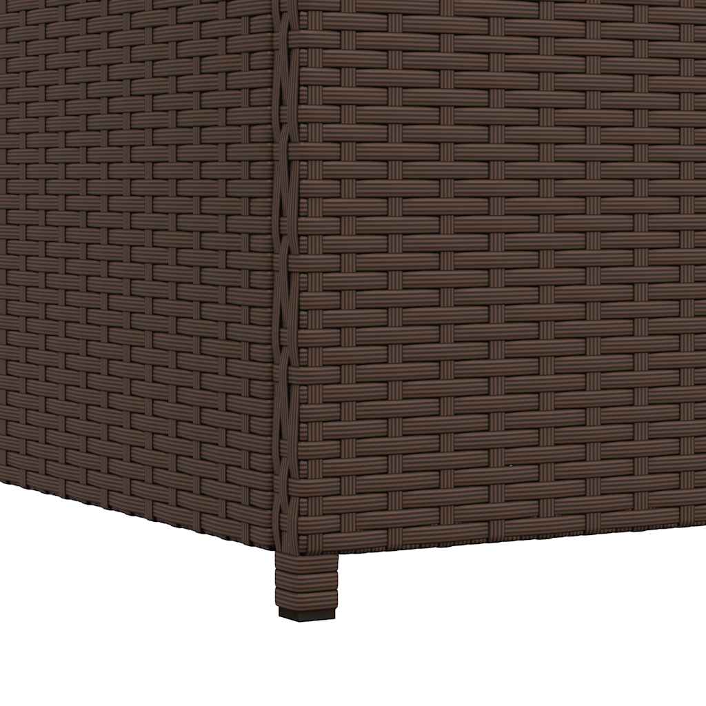 Baule da Giardino Marrone 120x50x60 cm in Polyrattan | homemem39