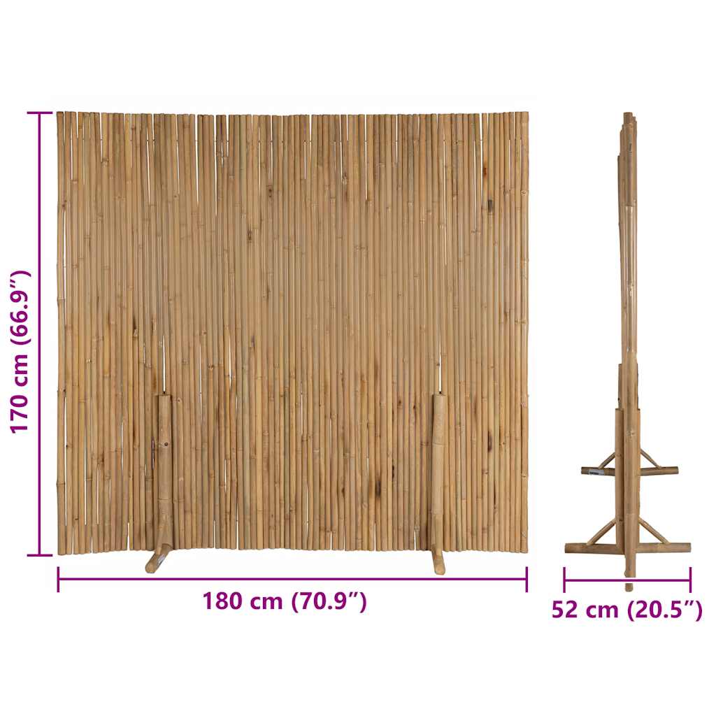 Recinzione in Bambù 180x170 cm - homemem39