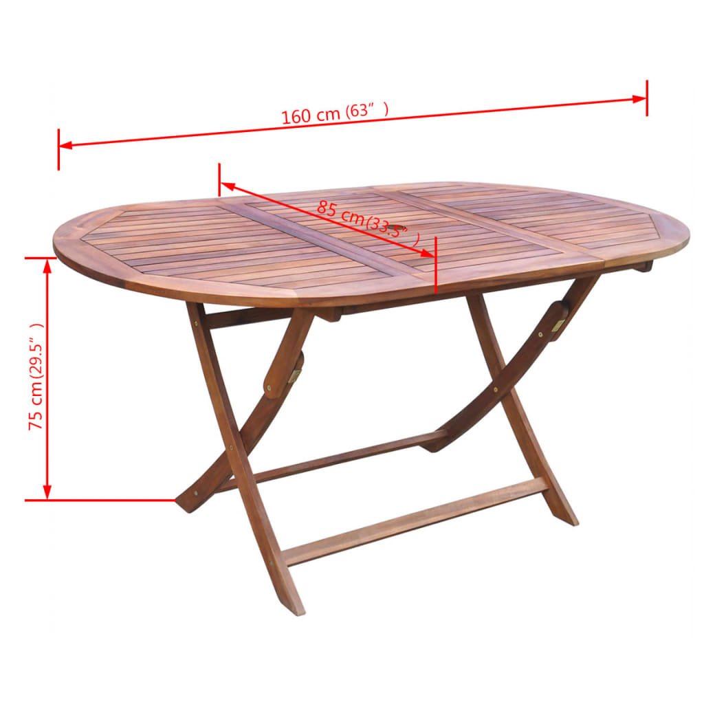 Set da Pranzo da Giardino 9 pz con Cuscini Massello di Acacia | homemem39