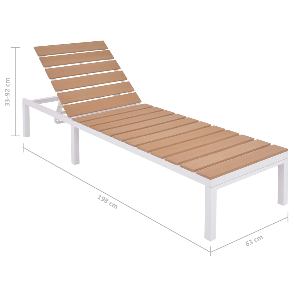Set Divani da Giardino 5 pz con Cuscini in Alluminio e WPC | homemem39