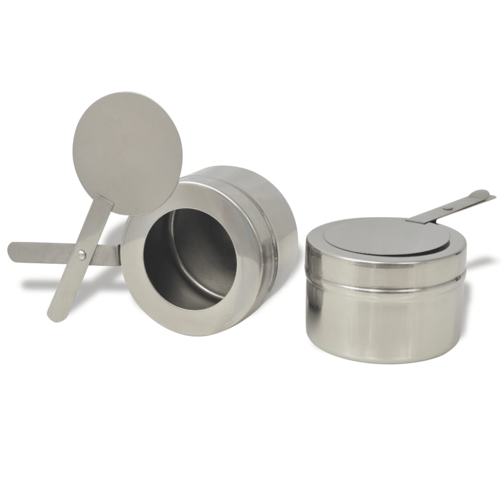 Set 4 pz Teglie Scaldavivande in Acciaio Inossidabile | homemem39