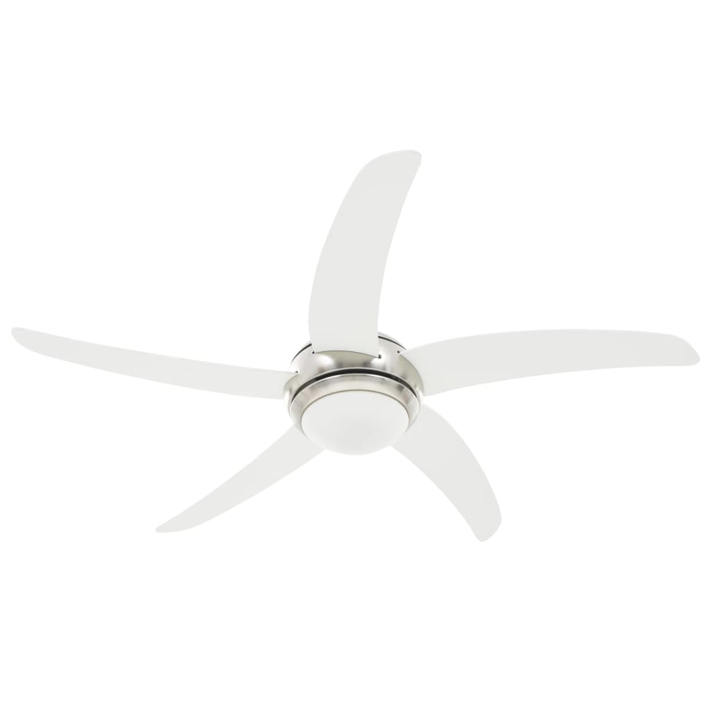 Ventilatore da Soffitto Decorato con Luce 128 cm Bianco | homemem39