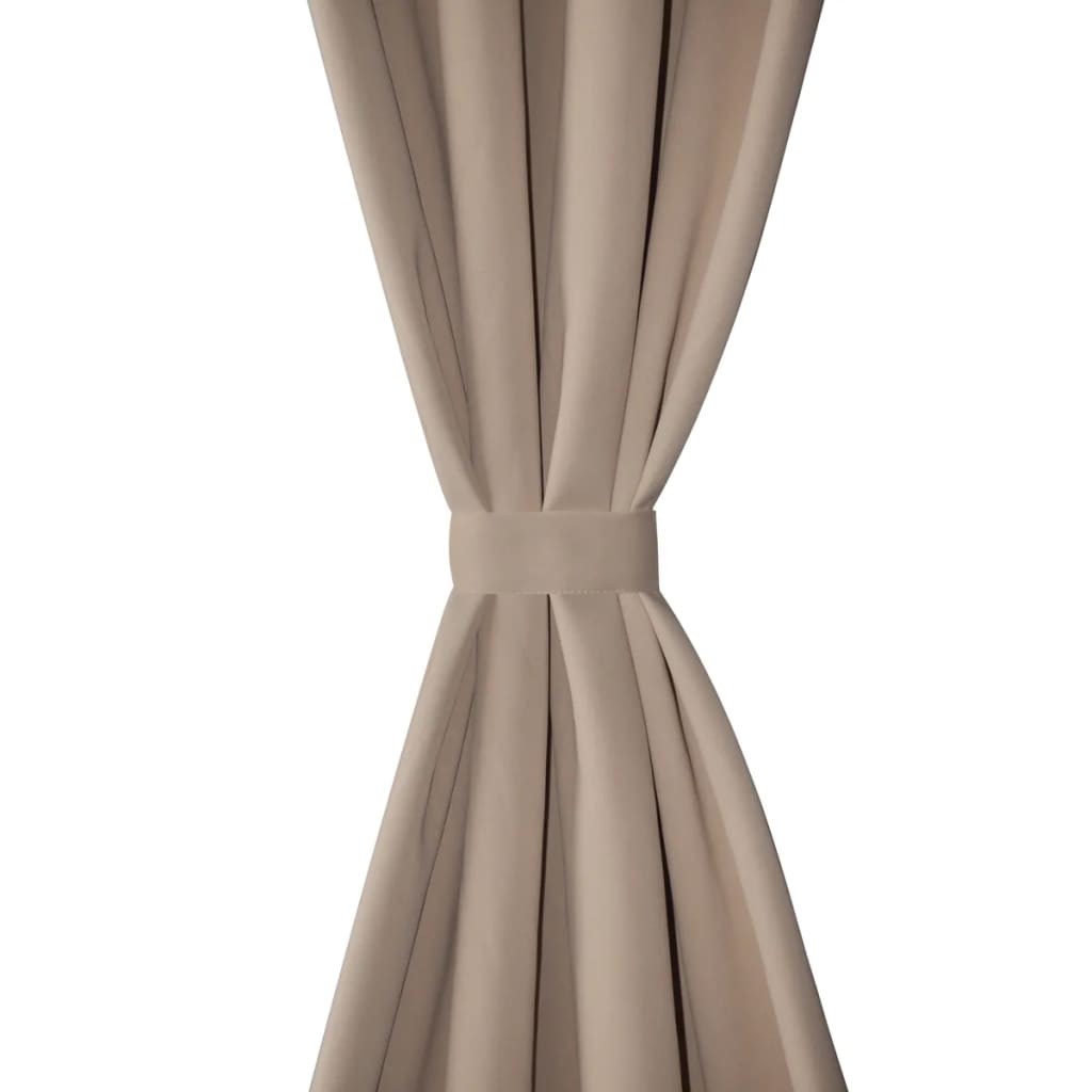 2 Pz Tende Oscuranti con Occhielli in Metallo 135x175 cm Crema | homemem39