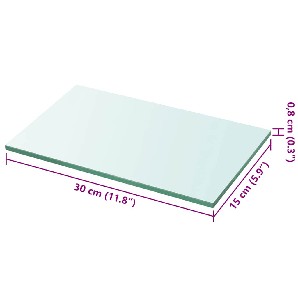 Lastra in Vetro Trasparente 30x15 cm | homemem39