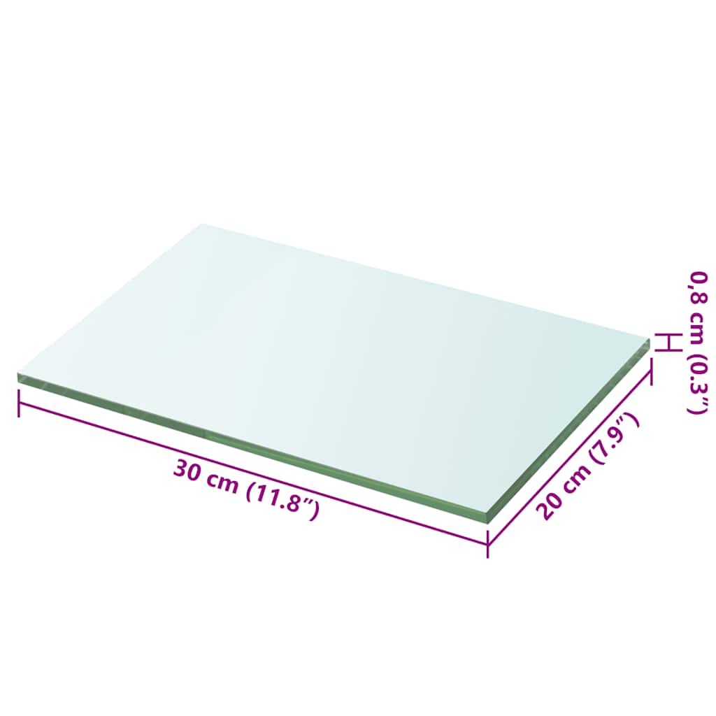 Lastra in Vetro Trasparente 30x20 cm | homemem39