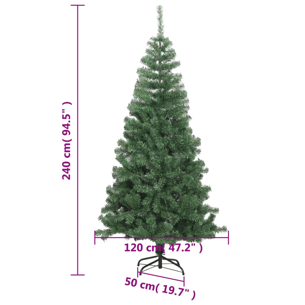 Albero di Natale Artificiale L 240 cm Verde | homemem39