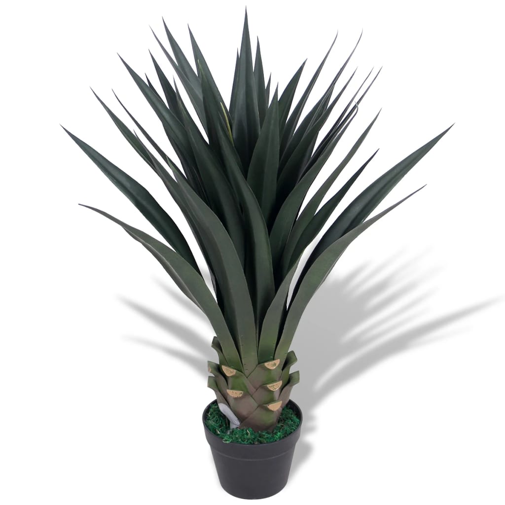 Yucca Pianta Artificiale con Vaso 85 cm Verde | homemem39