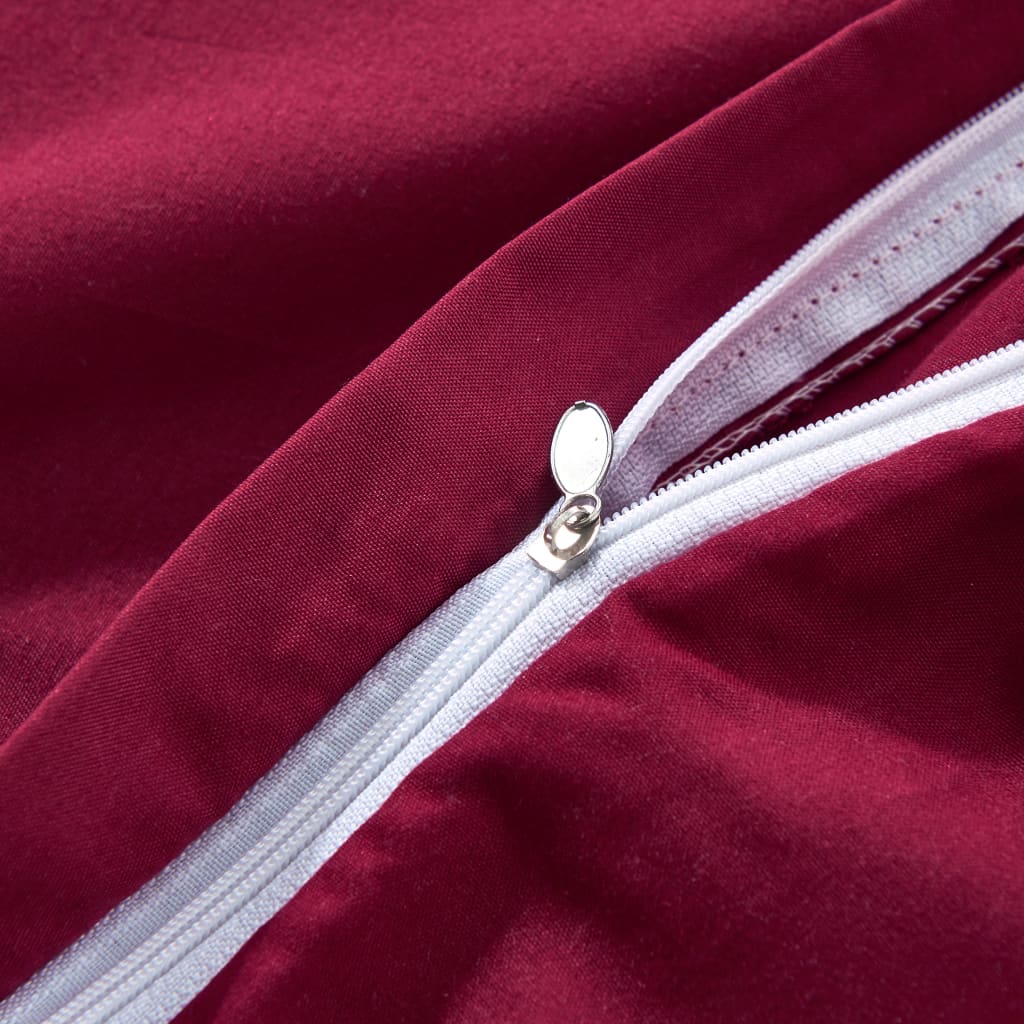 Set Copripiumino Rosso Bordò 155x220/80x80 cm | homemem39