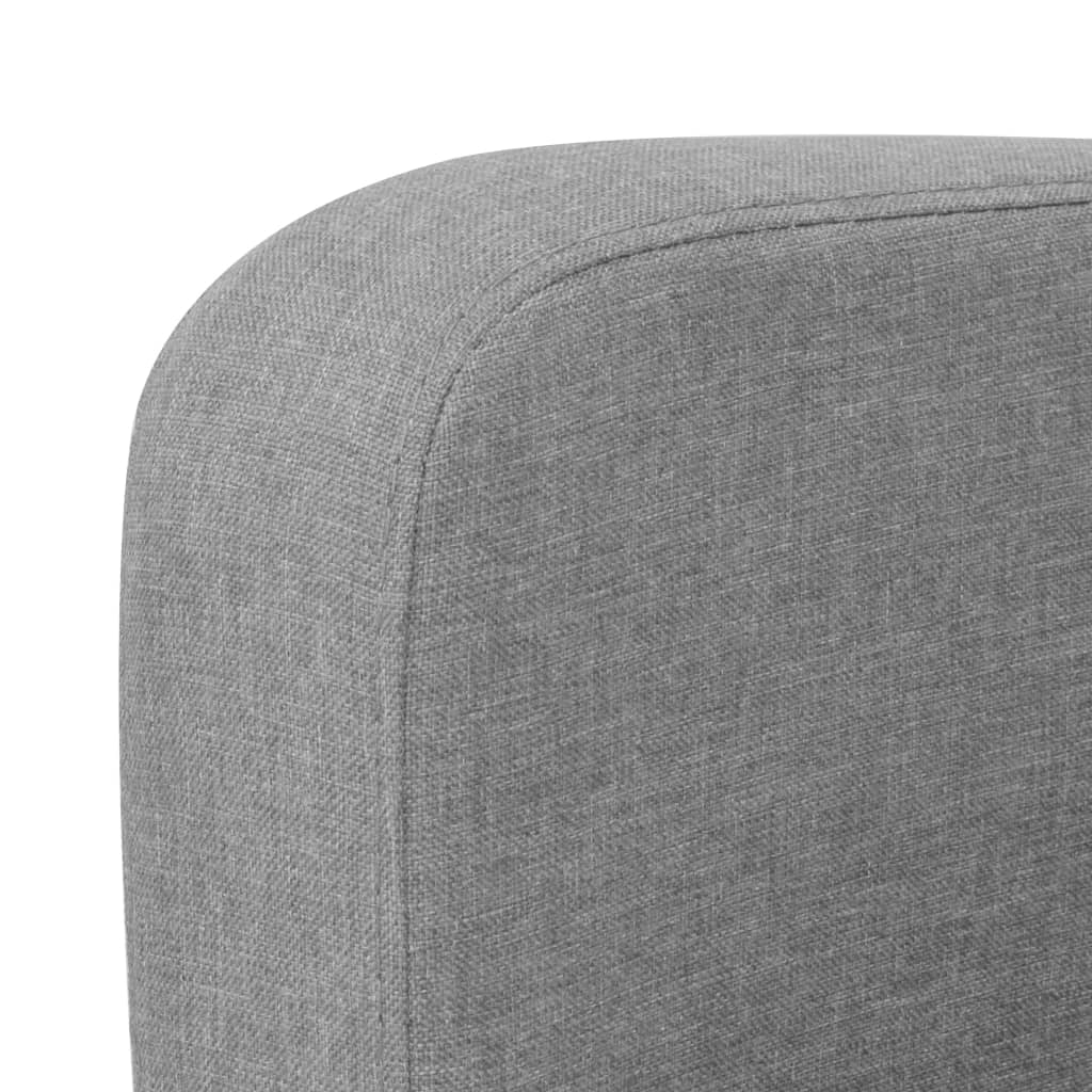 Divano a 2 Posti 135x65x76 cm Grigio Chiaro | homemem39