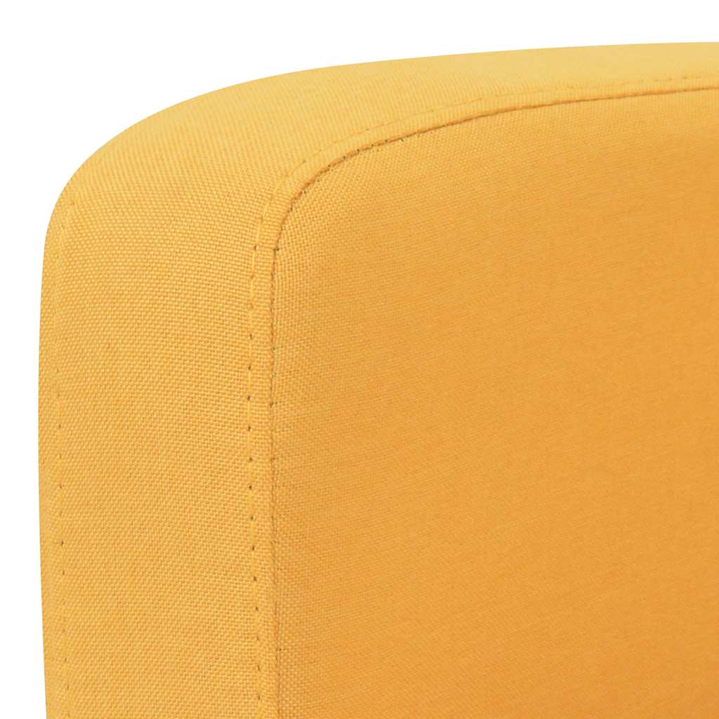 Divano a 2 Posti 135x65x76 cm Giallo | homemem39