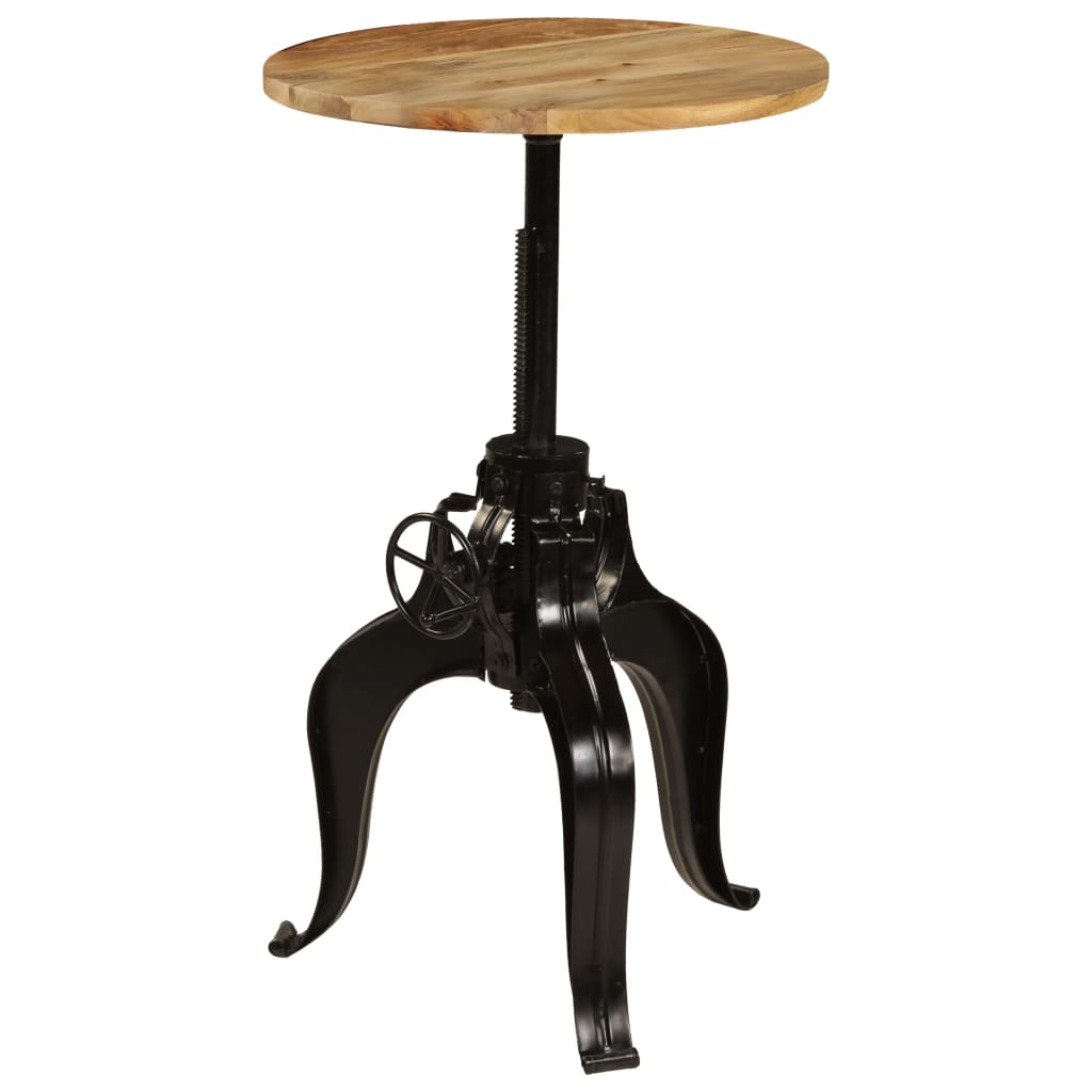 Tavolo da Bar in Legno Massello di Mango 60x(76-110) cm | homemem39