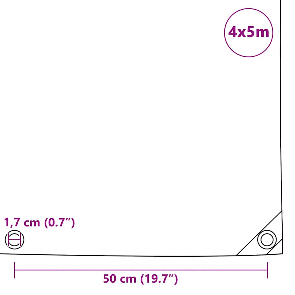 Telone 650 g/m² 4x5 m Blu | homemem39