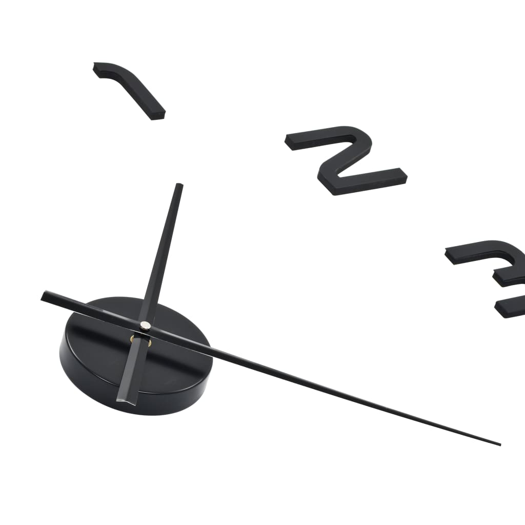 Orologio da Parete 3D in Stile Moderno 100cm XXL Nero | homemem39