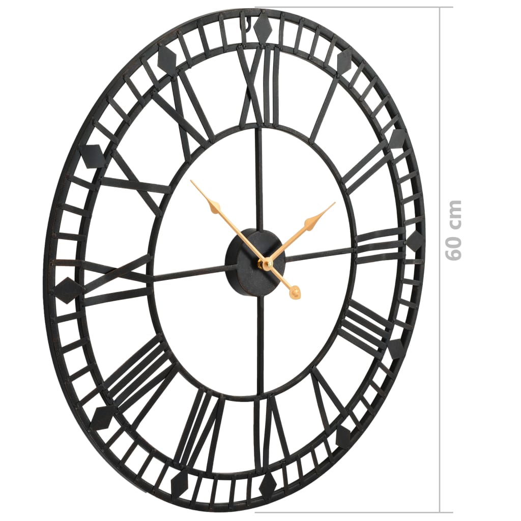 Orologio da Parete Vintage al Quarzo in Metallo 60 cm XXL | homemem39