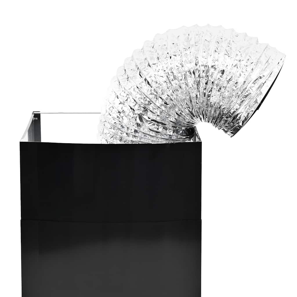 Cappa Aspirante a Muro Acciaio Inox 756 m³/h 60 cm Nera | homemem39