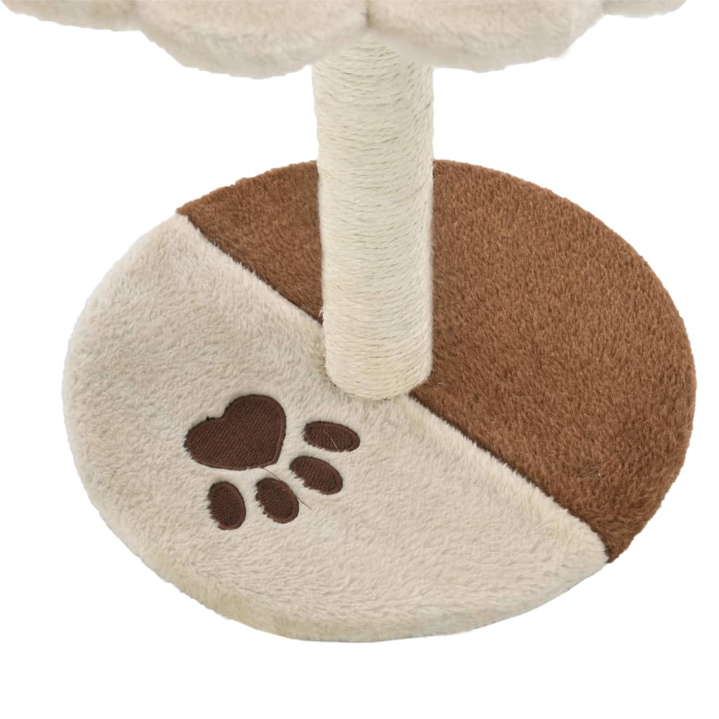 Albero per Gatti con Tiragraffi in Sisal 40 cm Beige e Marrone | homemem39