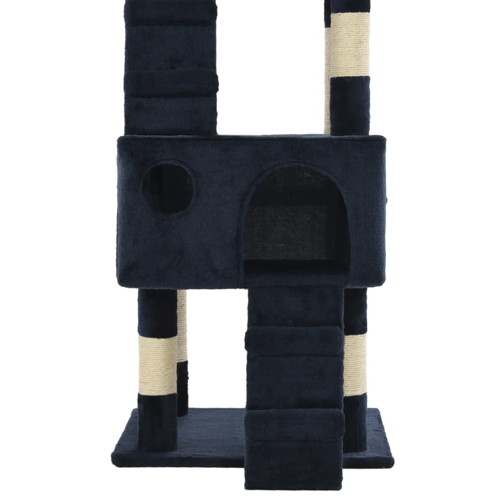Albero per Gatti con Tiragraffi in Sisal 170 cm Blu | homemem39