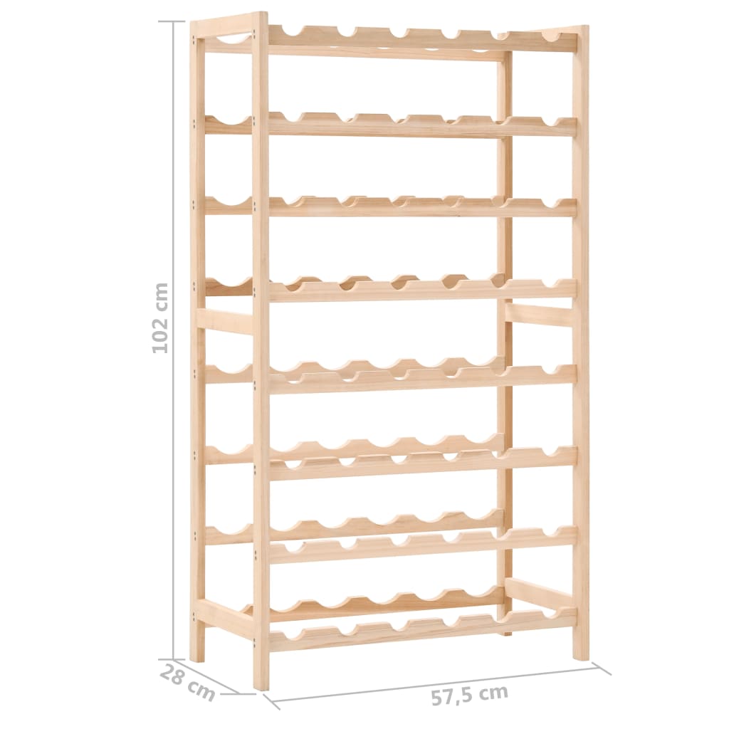 Portavini in Legno Massello di Cedro 57,5x28x102 cm | homemem39