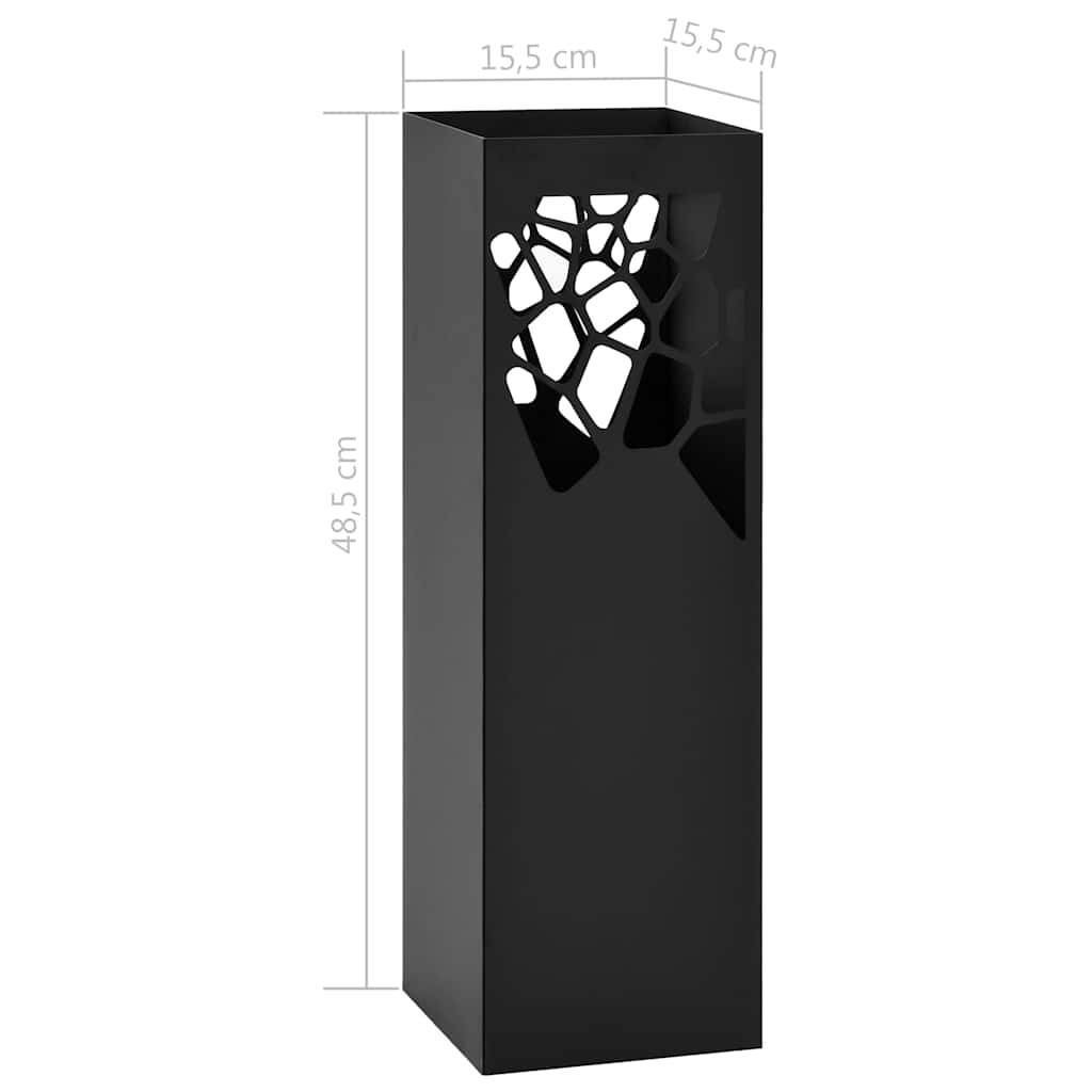 Porta Ombrelli Stile Pietre in Acciaio Nero | homemem39