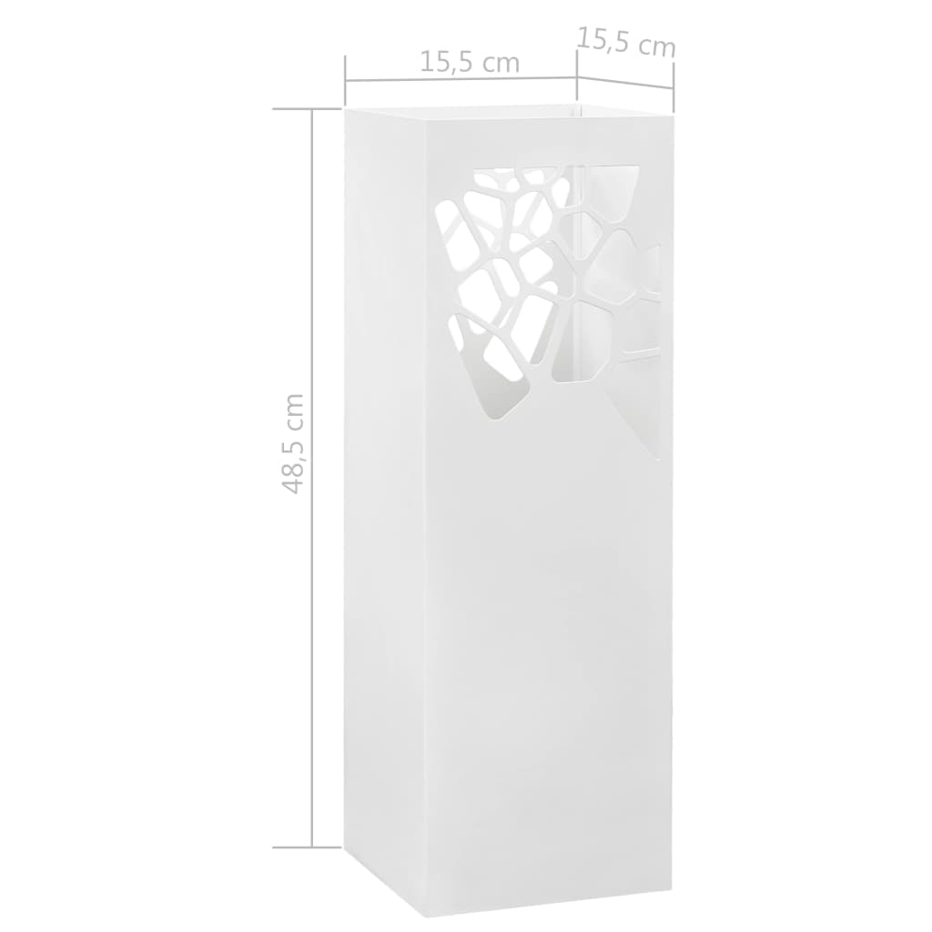 Porta Ombrelli Stile Pietre in Acciaio Bianco | homemem39