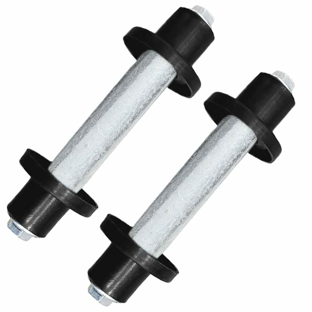 Ruote per Carriola 2 pz con Asse in PU Solido 4.00-8 390 mm | homemem39