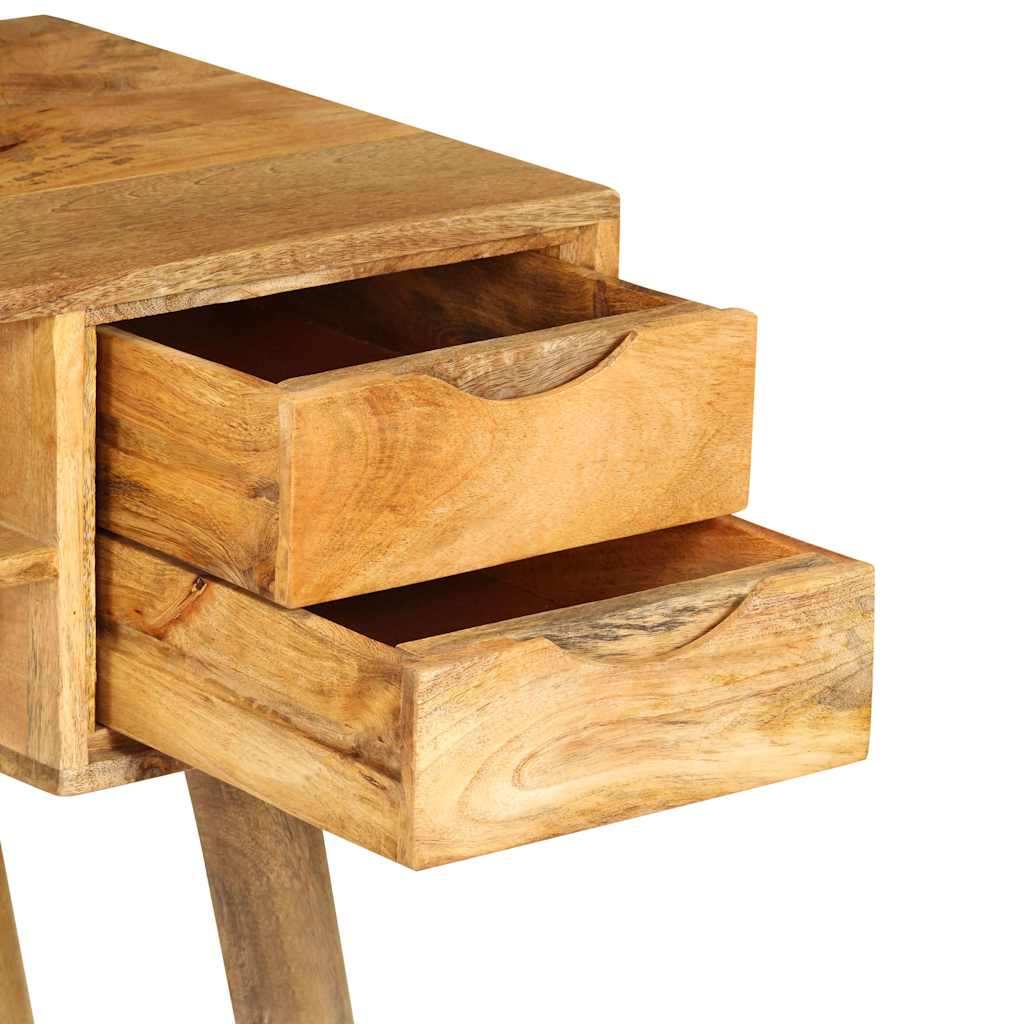 Scrivania in Legno Massello di Mango 115x47x76 cm