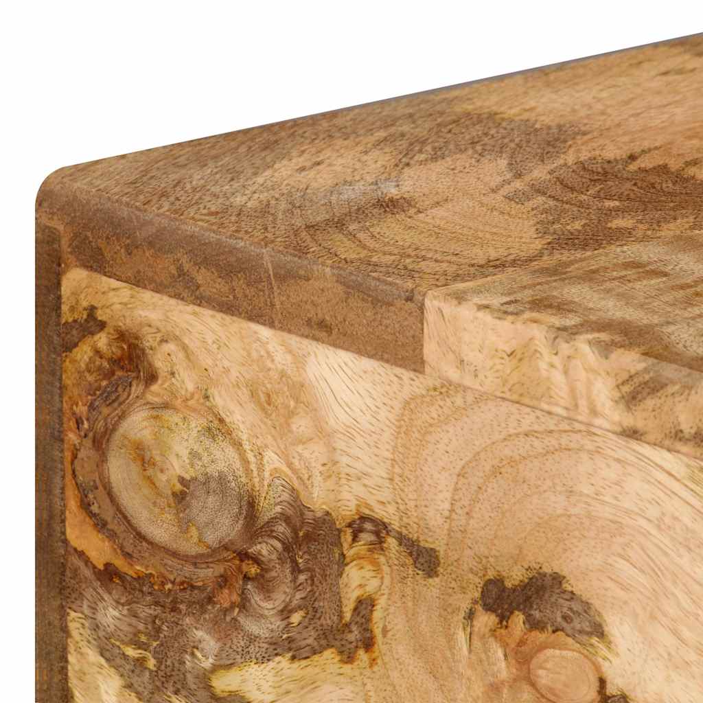 Scrivania con Cassetti in Legno Massello di Mango 110x50x76 cm