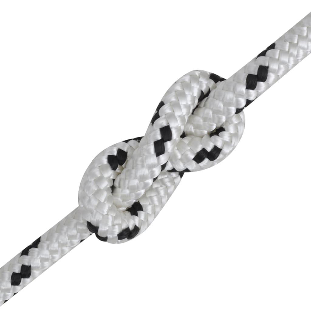 Corda Marina Intrecciata in Poliestere 6 mm 250 m Bianco | homemem39
