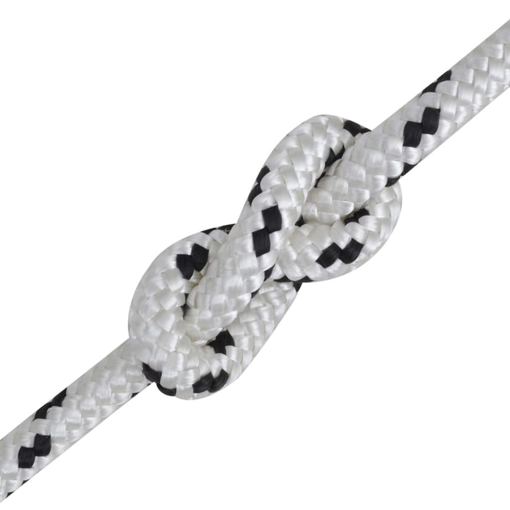 Corda Marina Intrecciata in Poliestere 6 mm 500 m Bianco | homemem39