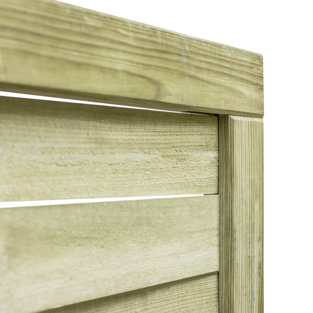 Cancello da Giardino Legno di Pino Impregnato 100x125 cm Verde | homemem39