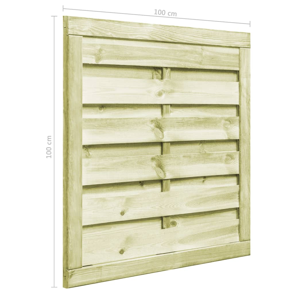 Cancello da Giardino Legno di Pino Impregnato 100x100 cm Verde | homemem39