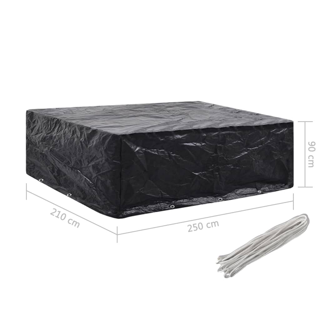 Copertura per Mobili da Giardino con 8 Occhielli 250x210x90 cm | homemem39