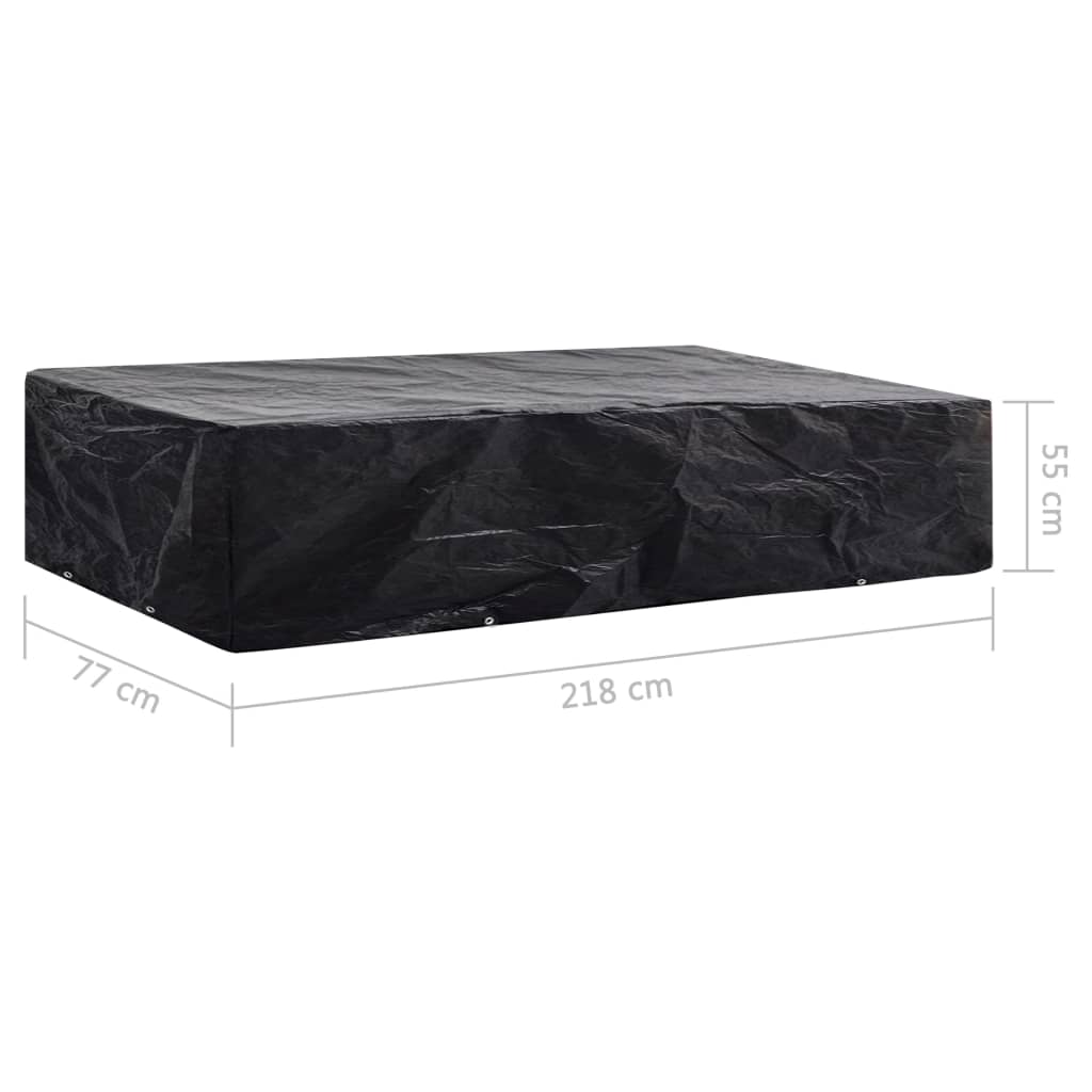 Copertura per Lettino Prendisole con 8 Occhielli 218x77x55 cm | homemem39